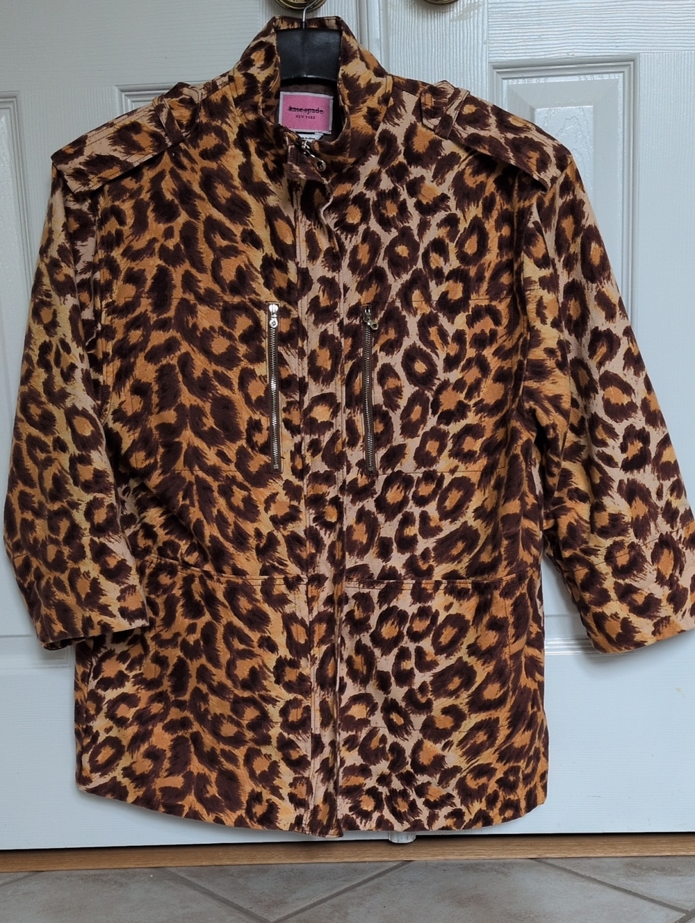 Leopard Print Kate Spade Jacket - Brown & Tan